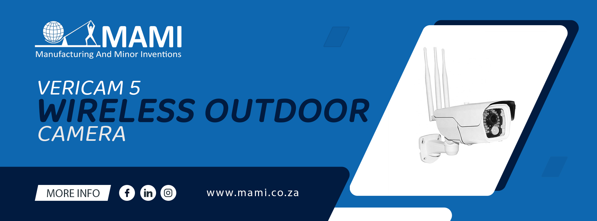 Solar Outdoor Camera Vericam 6 MAMI Security Systems South Africa